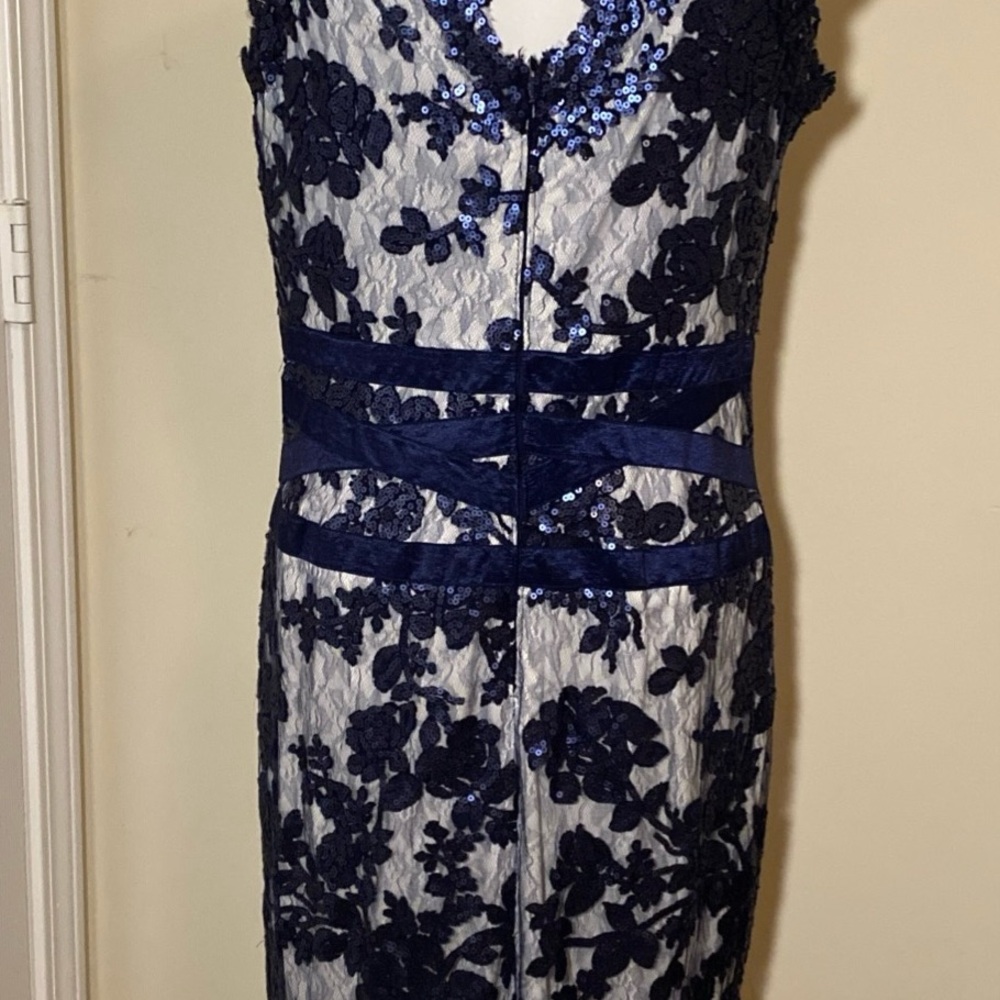 Tadashi shoji Navy Lace Dress - Picture 3 of 8